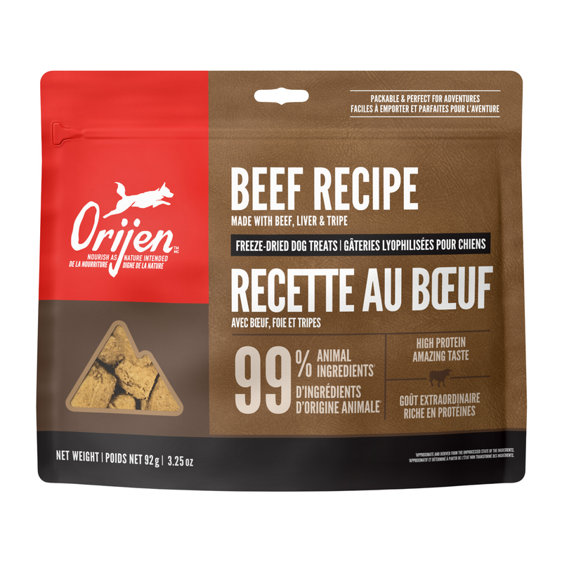 Friandises pour chiens lyophilisées, recette de bœuf - 92 g