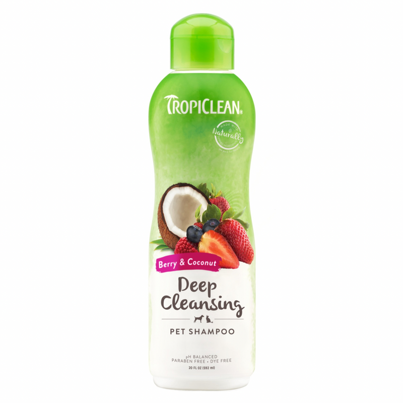 Shampooing pour animaux de compagnie - Nettoyage profond (Berry & Coconut) - 20 oz / 592 ml