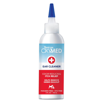 Odor Reducing & Itch Relief Ear Cleaner For Dogs & Cats - OXYMED - 4 fl oz