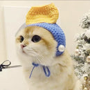 Cozy Knit Pet Hat - Girl with a Pearl Earring