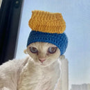 Cozy Knit Pet Hat - Girl with a Pearl Earring