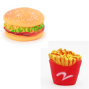 Cat & Dog Squeaky Toy  - Burgers🍔 & Fries🍟