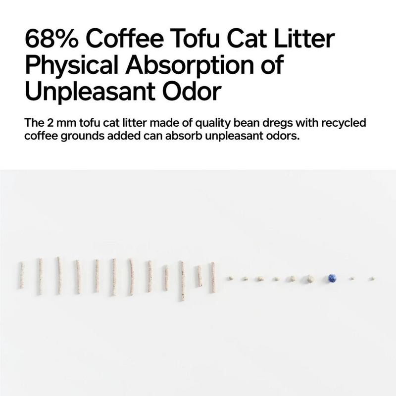 Tofu Coffee & Bentonite Mix Cat Litter - 2.4 kg