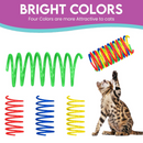 Bouncy Cat Toy - Colorful Springs - Wide - 10 pk