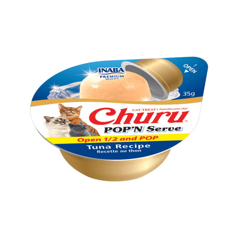 Likable Cat Treat - CHURU POP'N SERVE - Tuna Recipe - 1.2 oz cup, 2 ct