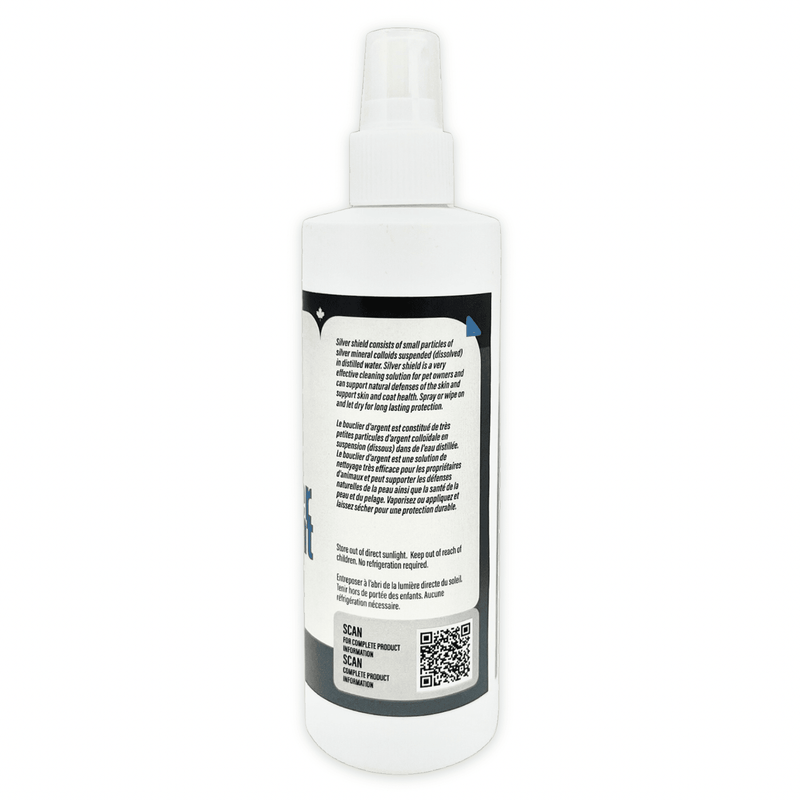 Silver Shield 12 PPM (natural anti bacterial spray) - 250 mL - J & J Pet Club - Thrive