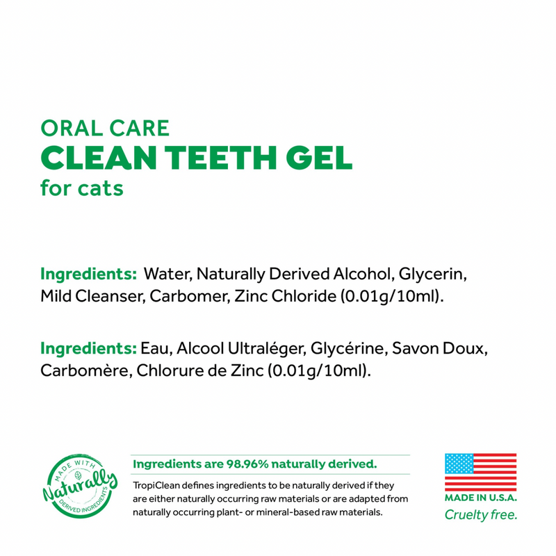 Cat Dental Health - FRESH BREATH - Oral Care Clean Teeth Gel - 2 fl oz