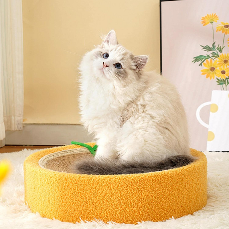 Orange Style Cat Scratching Bed