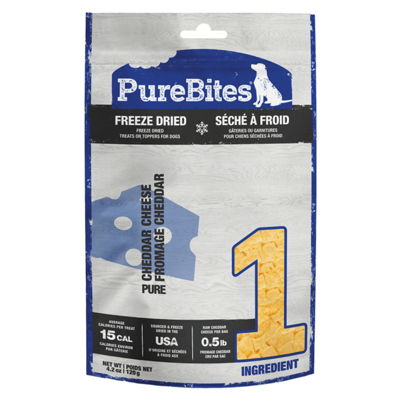 Freeze Dried Dog Treat - Cheddar Cheese - J & J Pet Club - Purebites