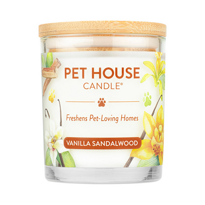 Pet House - Bougie de cire de soja 100% naturelle - Bois de sable de la vanille - Grand 8,5 oz