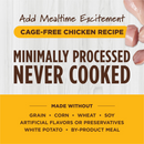 Freeze Dried Cat Food Topper - RAW BOOST SHAKERS - Cage Free Chicken Recipe
