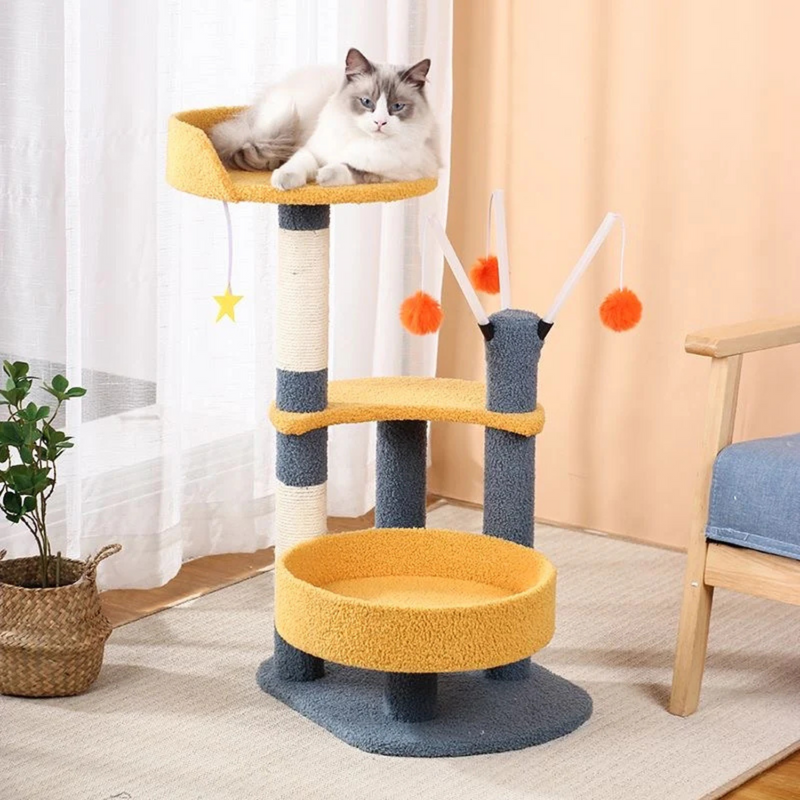 Multi Level Cat Tree Condo with Sisal Scratching Posts