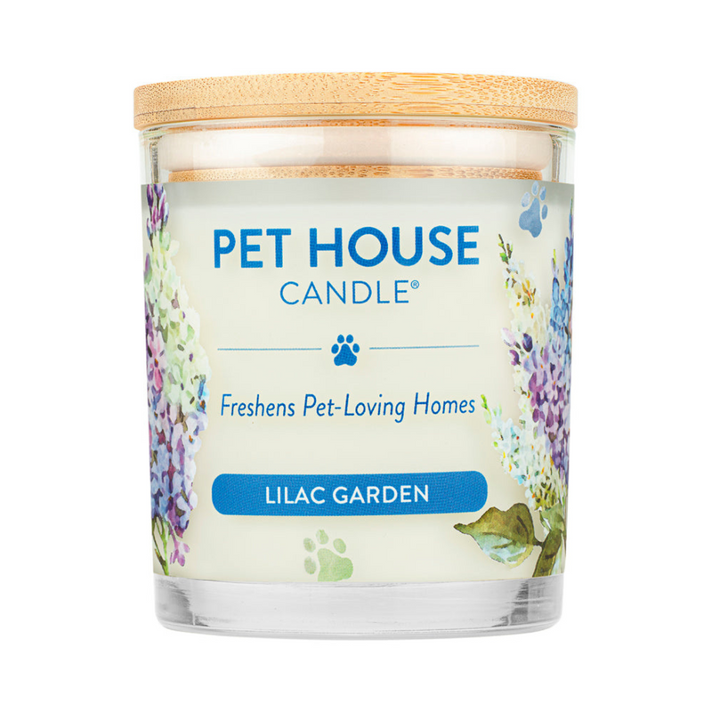 House Pet - Bougie de cire de soja 100% naturelle - Jardin Lilas - Grand 8,5 oz