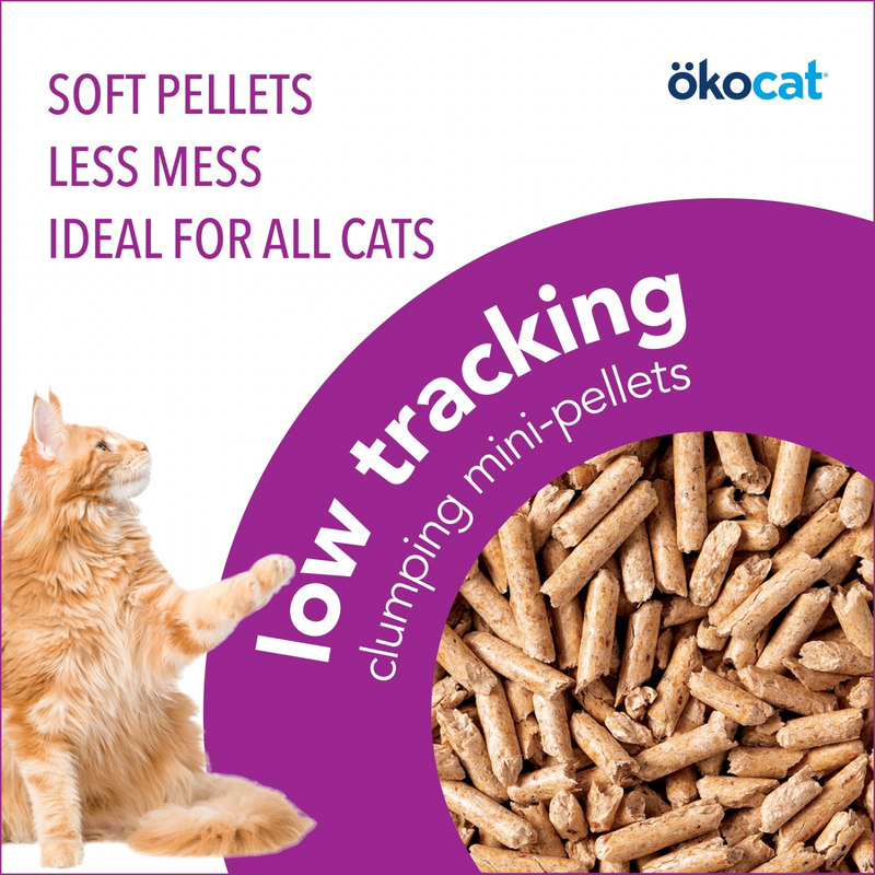 Low Tracking Less Mess Mini Pellets Clumping Wood Cat Litter J J Pet Club