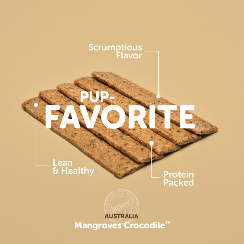 Jerky Dog Treat - MANGROVES CROCODILE - Croc Jerky - 142 g