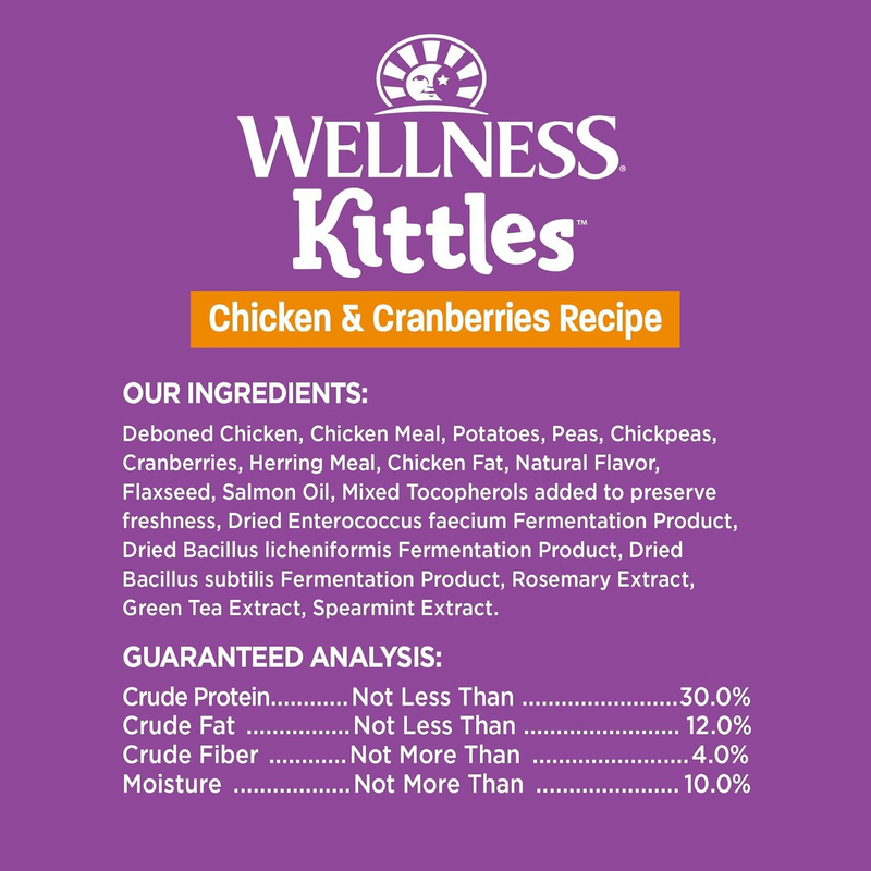 Cat Treat - Kittles - Bites croquantes - Poulet et canneberges - 2 oz