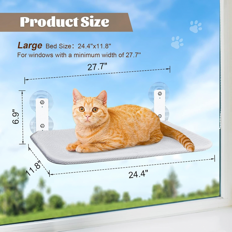 Mesh Foldable Cat Window Perch