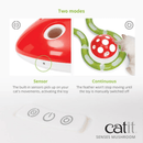 360° Interactive, Motion-activated Feather Cat Toy, Senses 2.0 Playground - Mushroom - J & J Pet Club - Catit