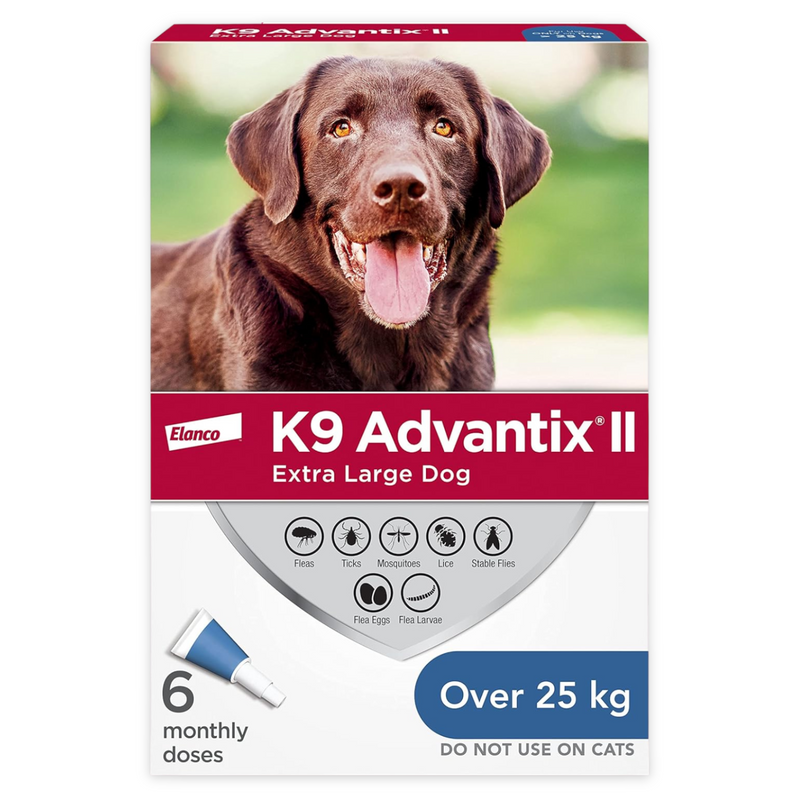 K9 Advantix II, Vet-Recommended Flea Treatment & Prevention For Extra Large Dogs (Over 25 kg)