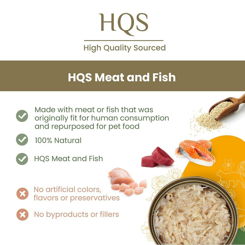 Canned Cat Treat - Natural HQS - Mixed Seafood in Broth - Adult