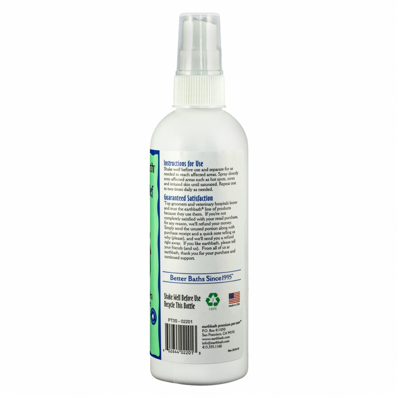 Dog Grooming Spray - Hot Spot Relief Spray (Tea Tree Oil & Aloe Vera) - 8 fl oz