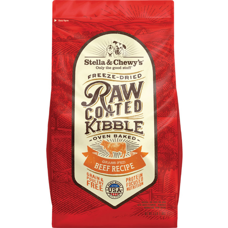 Dry Dog Food - Raw Coated - Grain Free - Beef