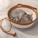Cotton Rope Woven Cat Bed with Cushion