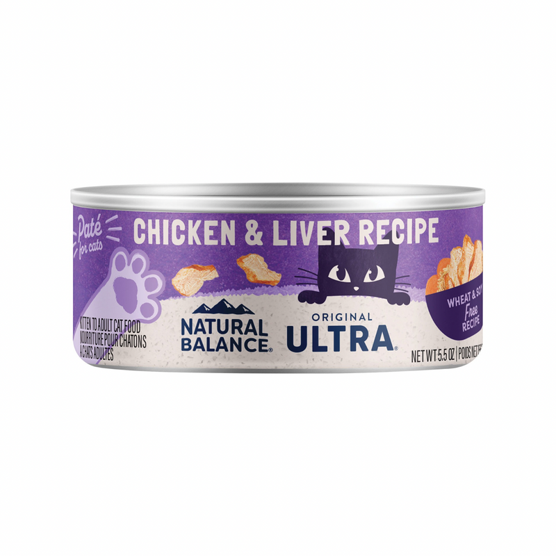 Canned Cat Food - ORIGINAL ULTRA - Chicken & Liver Recipe Paté - 5.5 oz