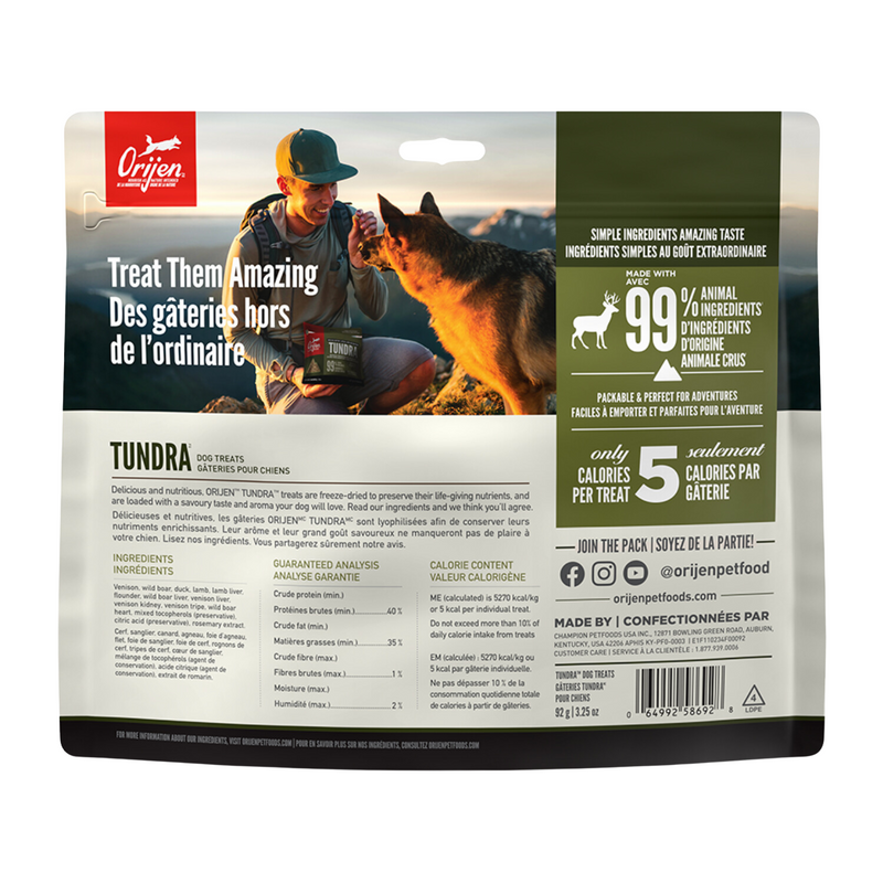 Freeze Dried Dog Treat - Tundra - 92 g