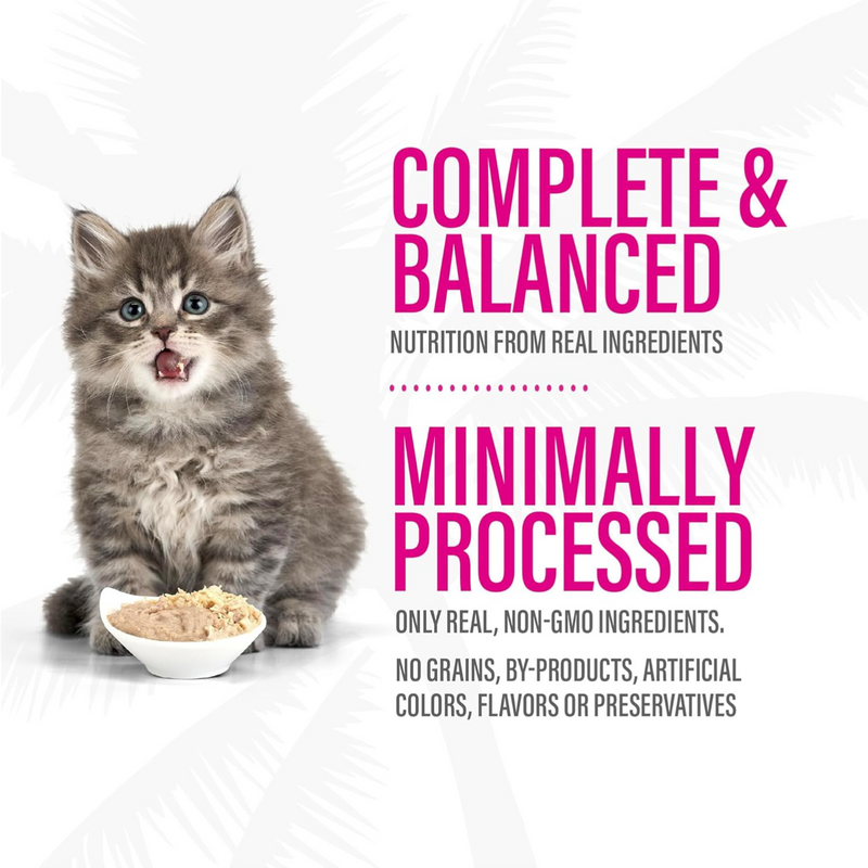 Canned Cat Food - BABY Pâté - Chicken, Tuna & Chicken Liver Recipe For Kittens - 2.4 oz