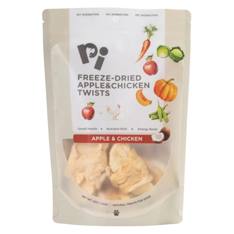 Freeze Dried Dog Treat - Apple & Chicken Twists - 42 g