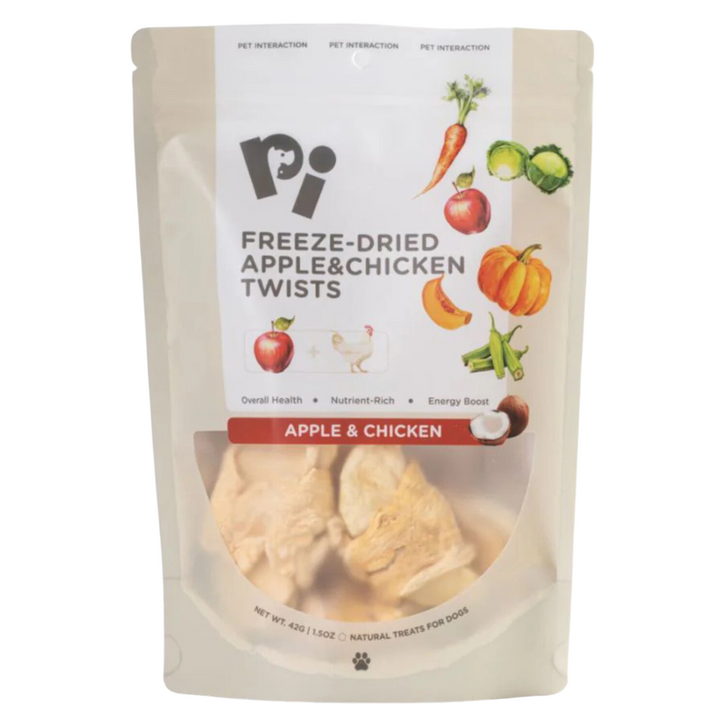 *(Please Use By 2026-10-08)* Freeze Dried Dog Treat - Apple & Chicken Twists - 42 g