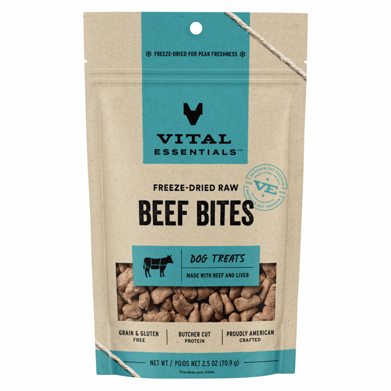 Freeze Dried Dog Treat - Beef Bites