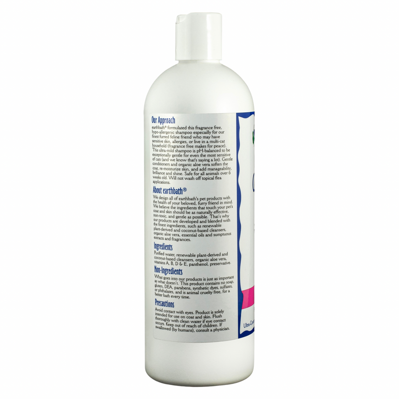 Cat Shampoo - Hypoallergenic (Fragrance Free) - 16 fl oz