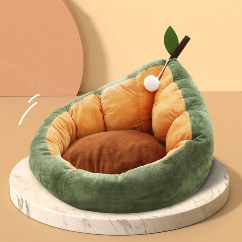 Fantasy Velvet All Seasons Pet Bed - Avocado