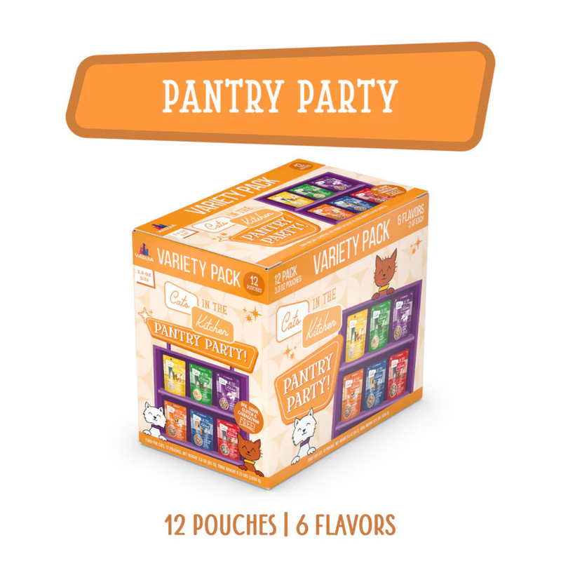 Pochette de chat - Chats dans la cuisine - Pantry Party - Pack de variété - 12 x 3 oz