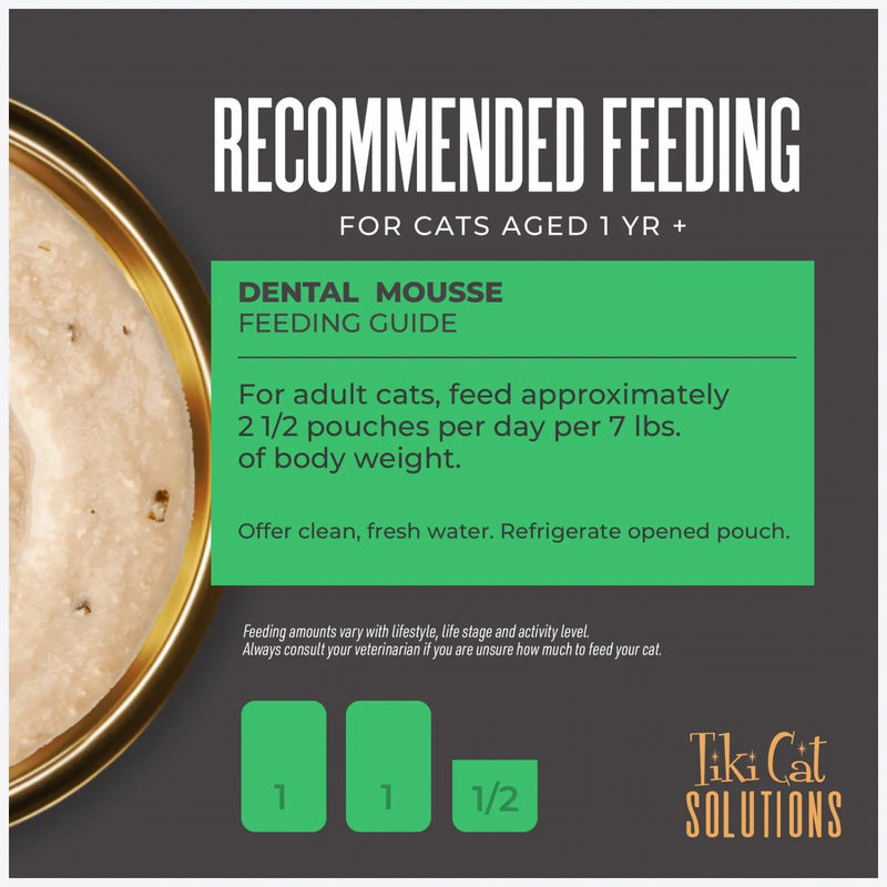 Wet Cat Food - SOLUTIONS MOUSSE - Dental - Chicken Recipe in Broth - Adult