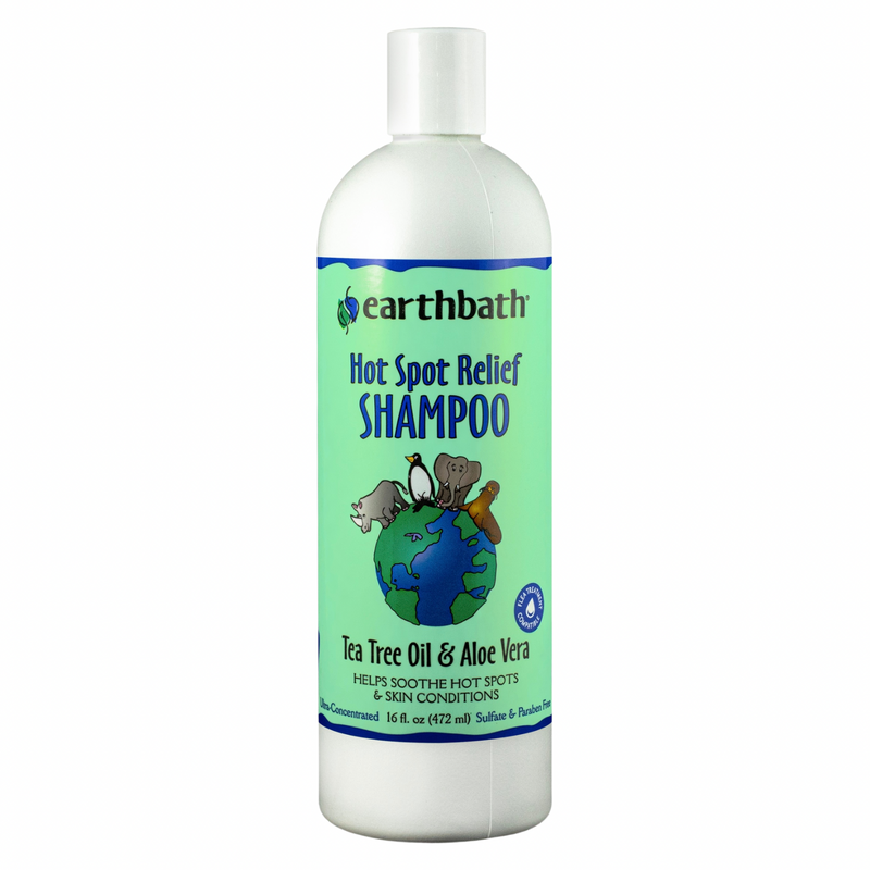 Shampooing pour animaux de compagnie - relief de spot chaud (arbre à thé et aloe vera) - 16 fl oz