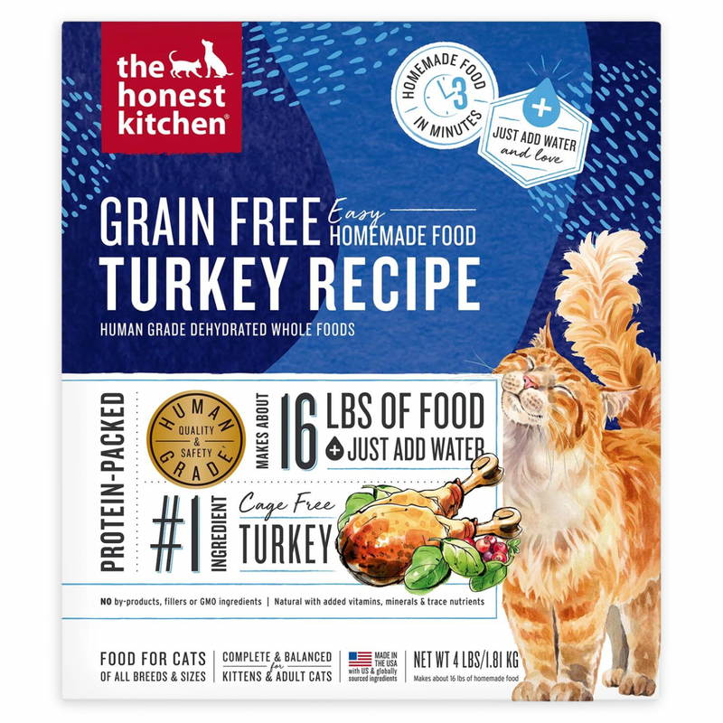 Dehydrated Cat Food - Grain Free Turkey Recipe