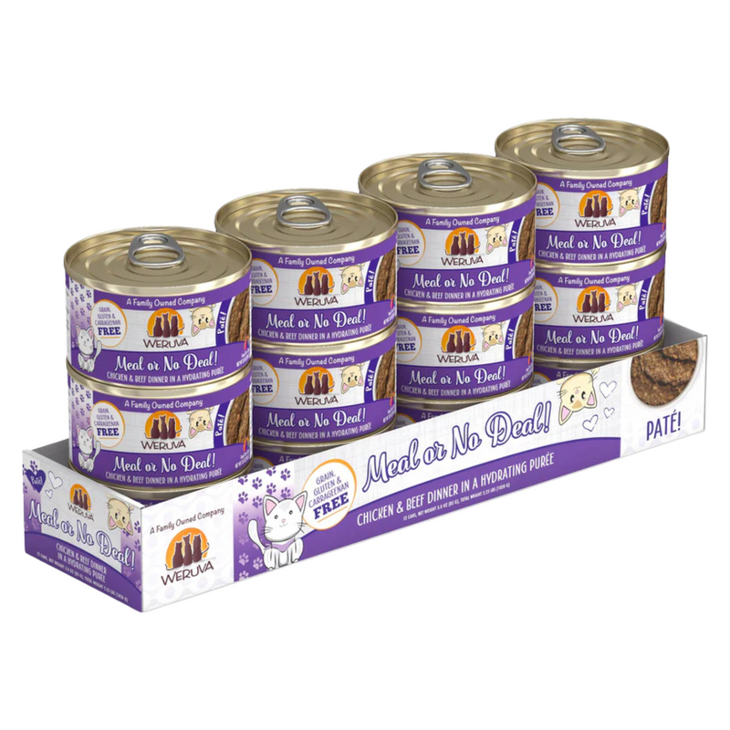 Nourriture pour chats en conserve - Classic - Repas ou pas d'offre! - Pates de poulet et de boeuf