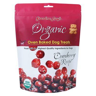 Organic Oven Baked Dog Treats - Cranberry Recipe - 14 oz