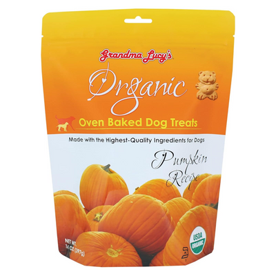 Organic Oven Baked Dog Treats - Pumpkin Recipe - 14 oz