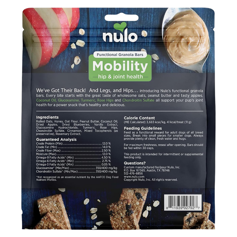 Slow Baked Dog Treat - Functional Granola Bars - Mobility Hip & Joint Health