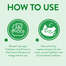 Dog & Cat Shampoo - Lime & Cocoa Butter Shed Control - 20 fl oz