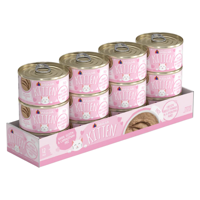 Nourriture pour chats en conserve - chaton - formule de poitrine de poulet dans une purée hydratante - 3 oz