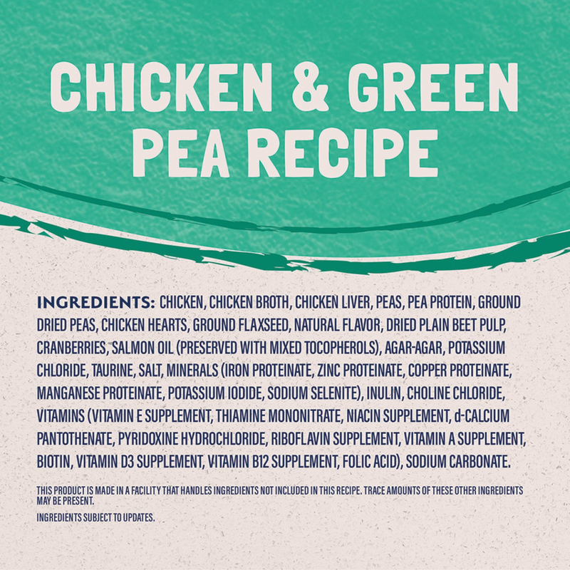 Canned Cat Food - Limited Ingredient - Chicken & Green Pea Recipe - 5.5 oz