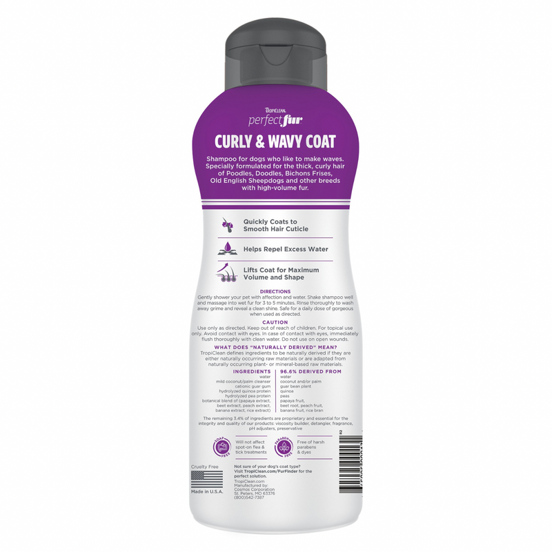 PerfectFur - Shampooing de chien - Manteau Curly & Wavy - 16 oz / 473 ml