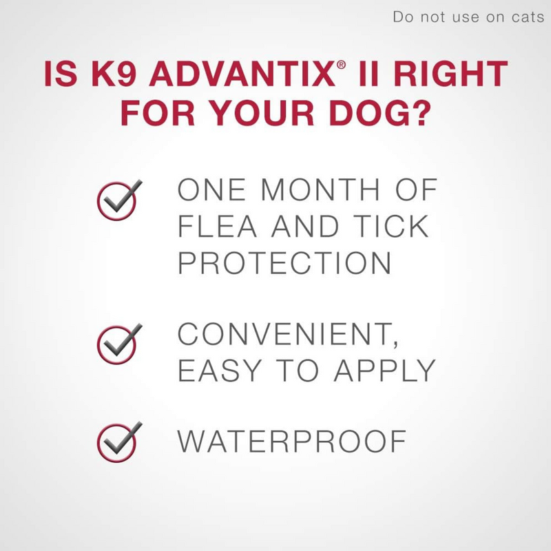 K9 Advantix II, Vet-Recommended Flea Treatment & Prevention For Extra Large Dogs (Over 25 kg)