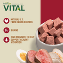 Cooked Cat Food - VITAL - Grain Free Chicken & Beef Recipe - 1 lb roll