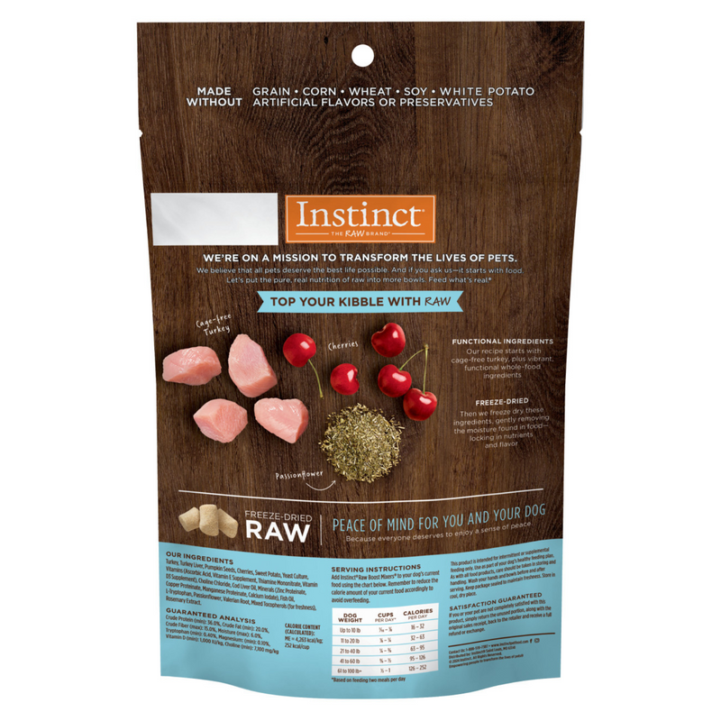 Freeze Dried Dog Food Topper - Raw Boost Mixers - Tranquility